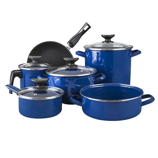Cinsa 10pc Albania Cookware Set (Graphite Blue) Cinsa 10pc Albania Cookware Set (Graphite Blue)
